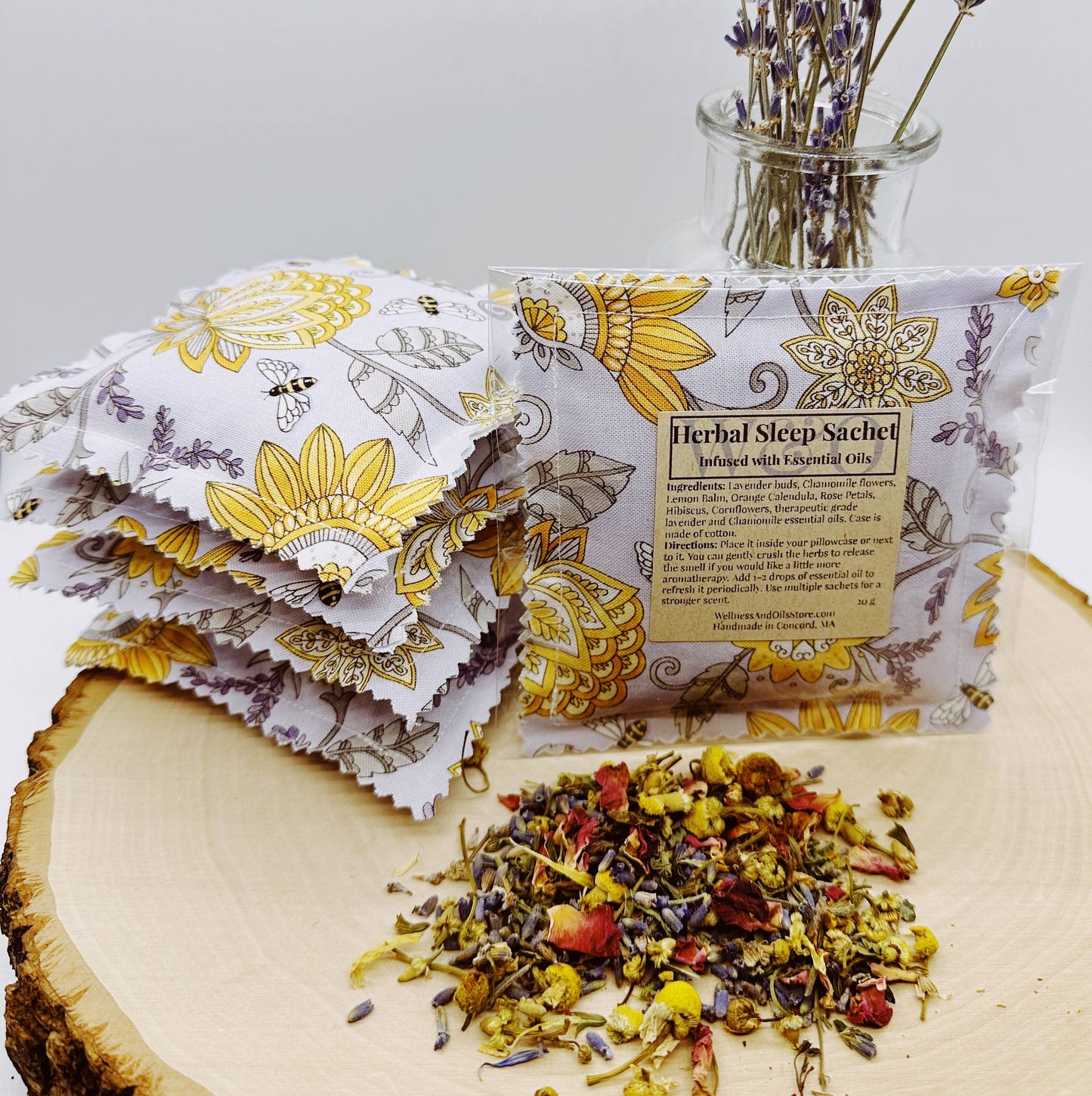 Herbal Sleep Sachet Infused with Essential Oils