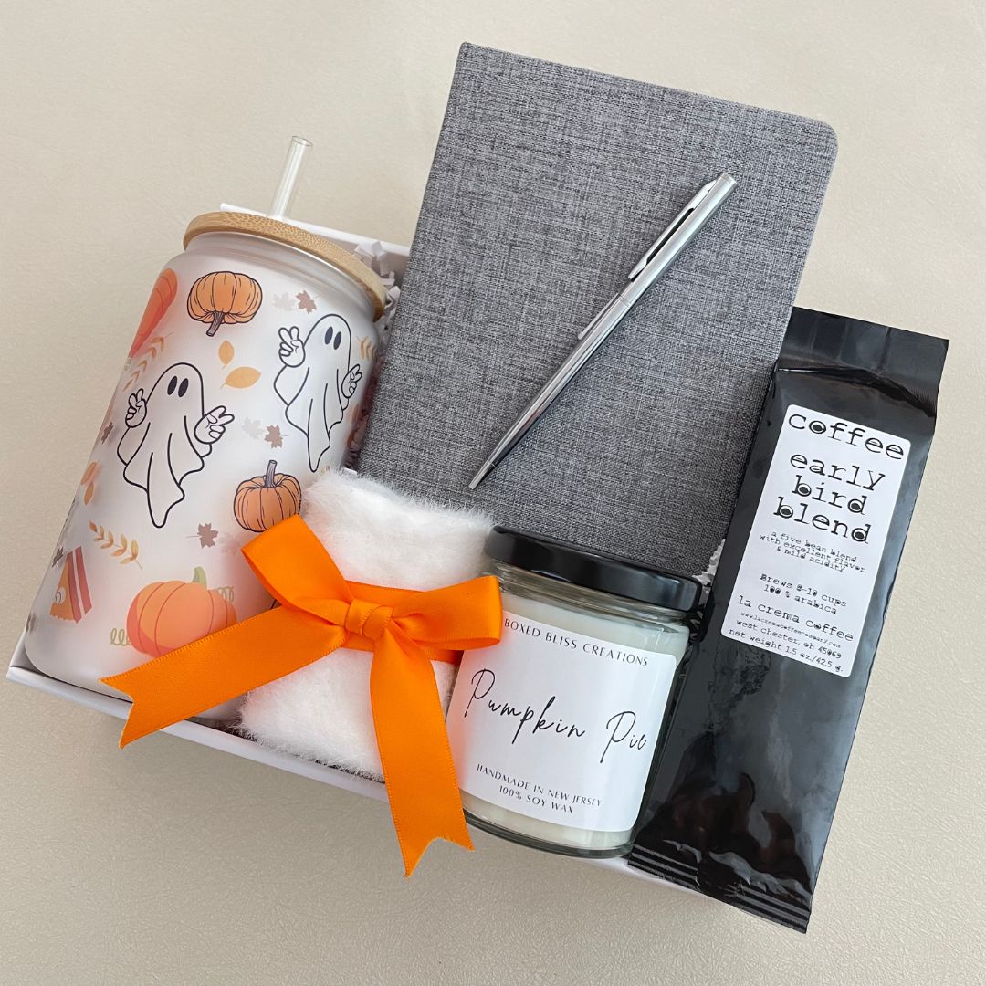 Ghost Themed Libby Glass Mug Gift Box - Boxed Bliss Creations