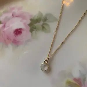 Bezel Necklace - Mini Gemstone - Boxed Bliss Creations